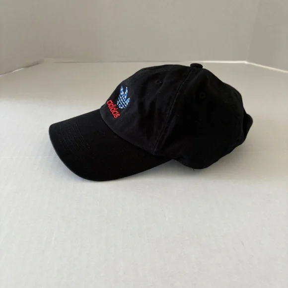 Adidas Adjustable Black Hat Patriotic Embroidered‎ American Flag Theme Logo. - Picture 9 of 12